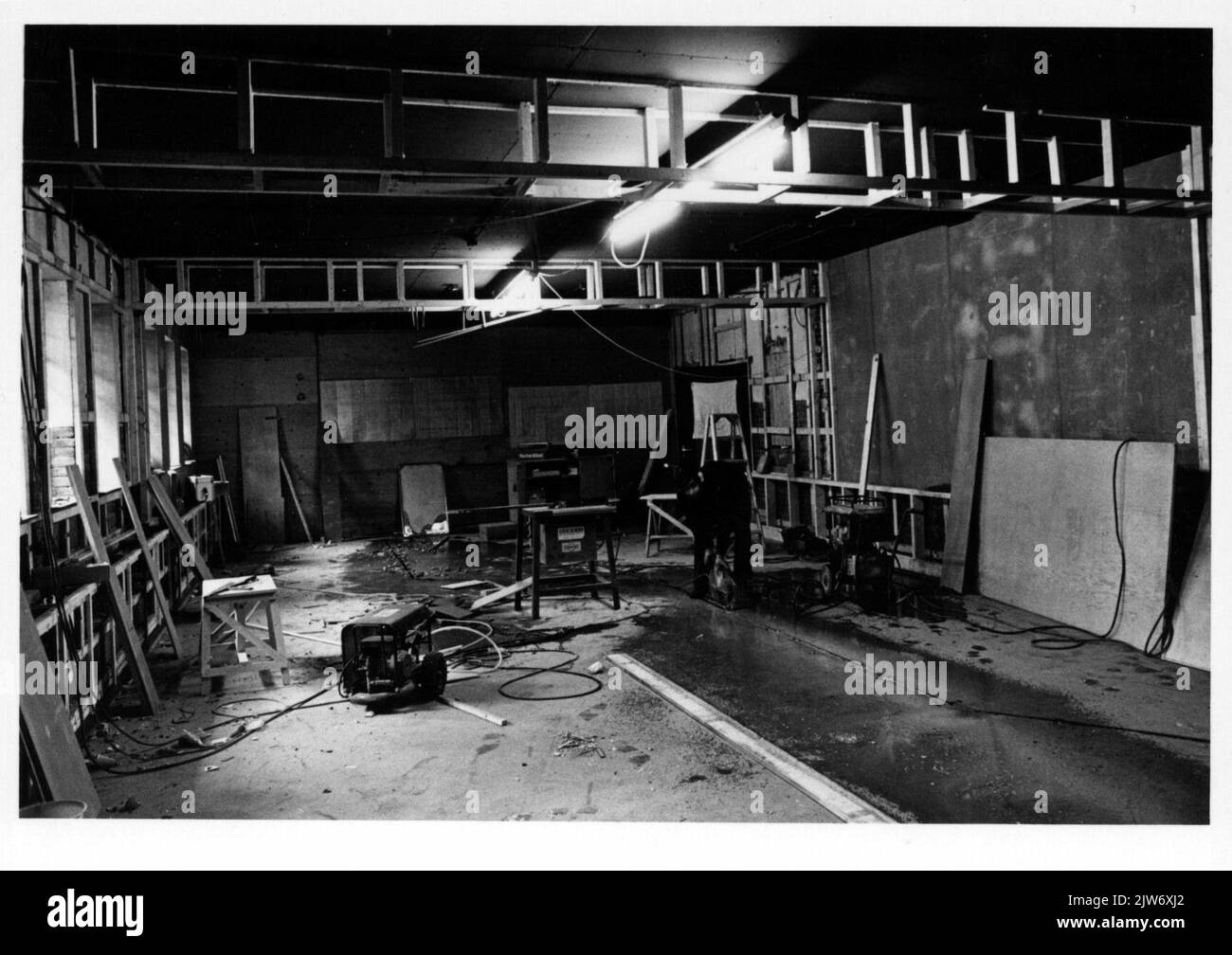 Image de la rénovation dans un espace du bâtiment principal III (HGB III) du N.S. à Utrecht. Banque D'Images