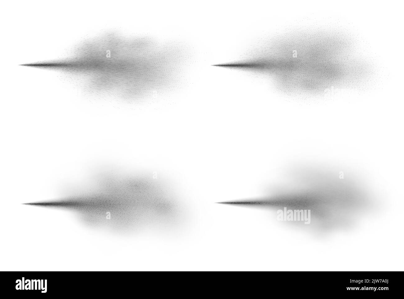 Peinture en aérosol noire, pulvérisation d'atomiseur ou de déodorant, effet pulvérisateur isolé sur blanc. Illustration de Vecteur