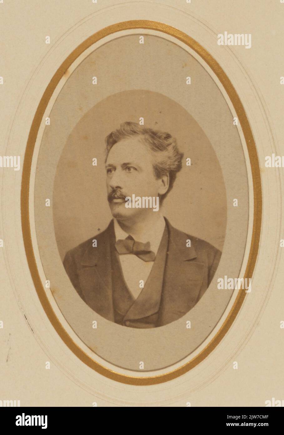 Portrait du professeur Herman Snellen, né en 1834, professeur d'ophtalmologie à l'Université des sciences appliquées d'Utrecht (1877-1899), décédé en 1908. Gauche de la statue de Borst, à Ovaal. Banque D'Images