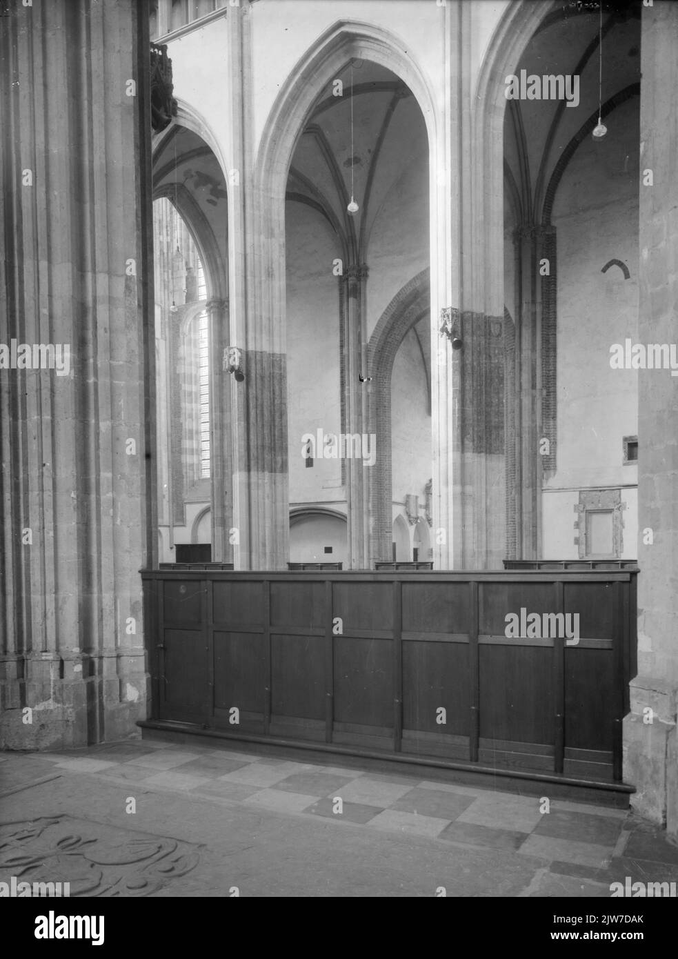 Intérieur du Domkerk (Domplein) à Utrecht. Banque D'Images