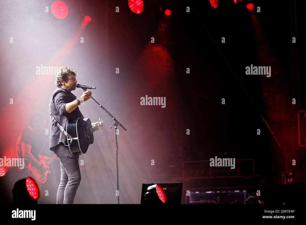 PATRICK BRUEL ALUNA Festival, Ruoms, FRANCE, 16/06/2018 Florent 'MrCrash' B. Banque D'Images