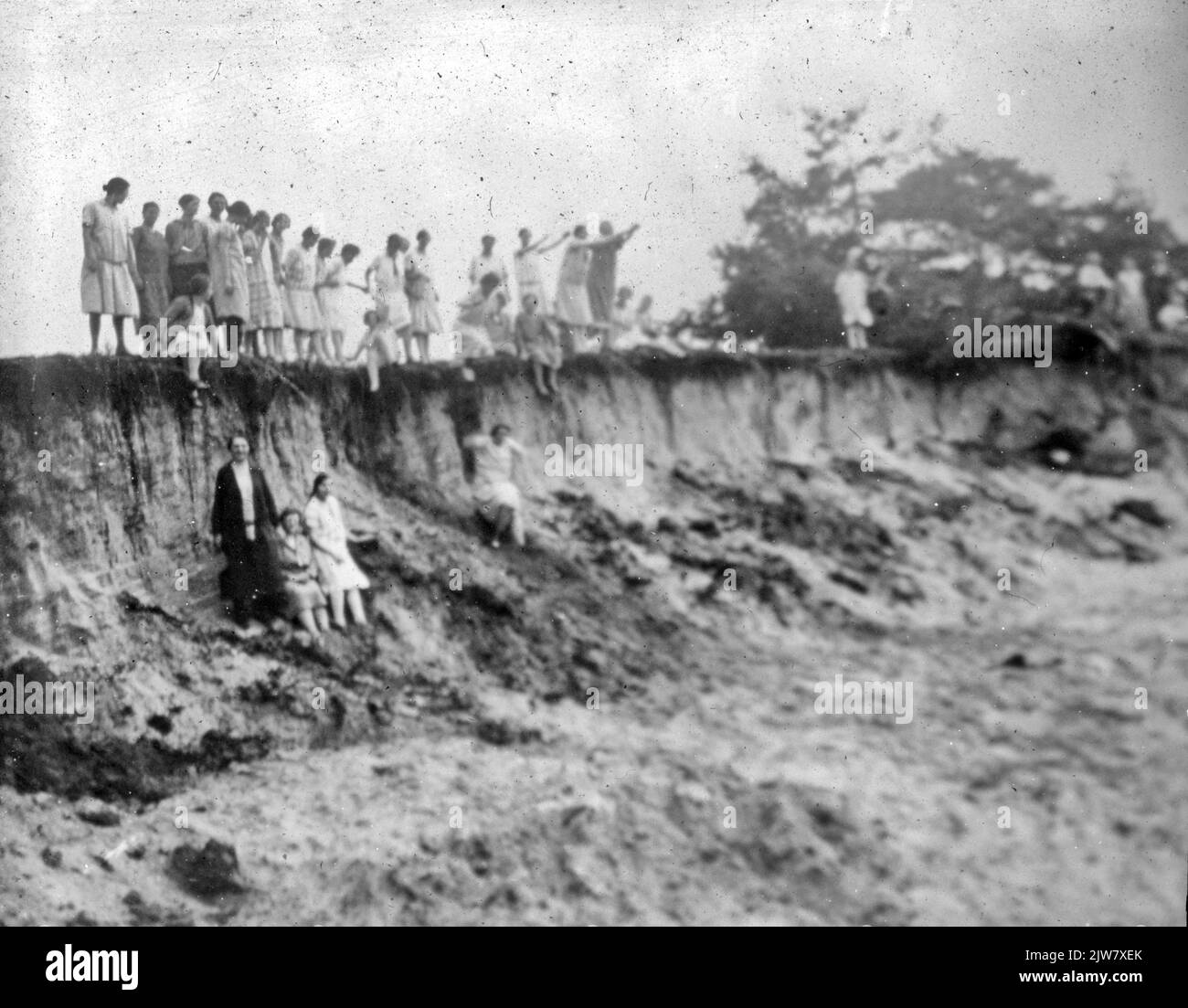 Quiconque peut sauter sur le vitrail Banque D'Images