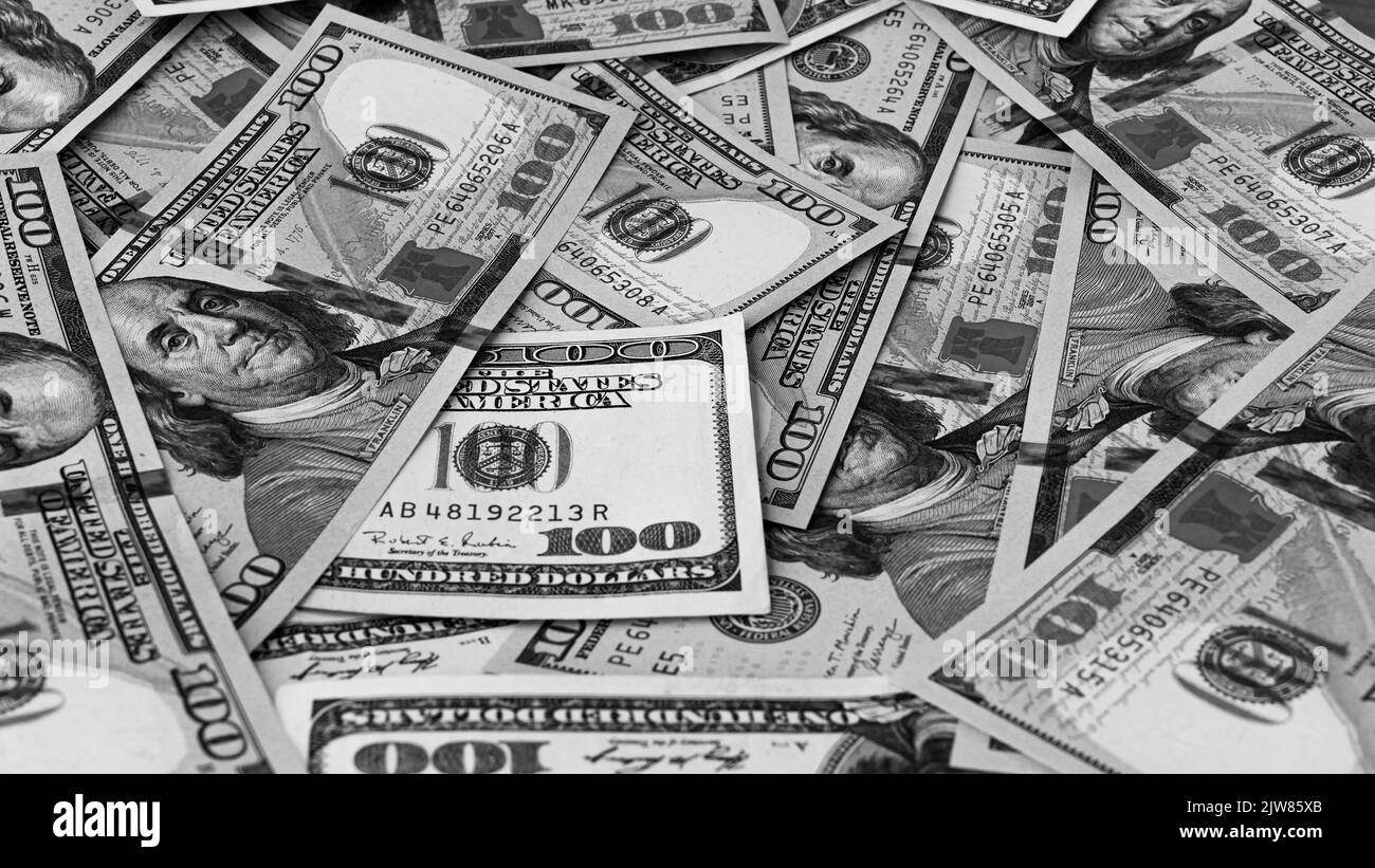 Fond de billets Banque d'images noir et blanc - Alamy