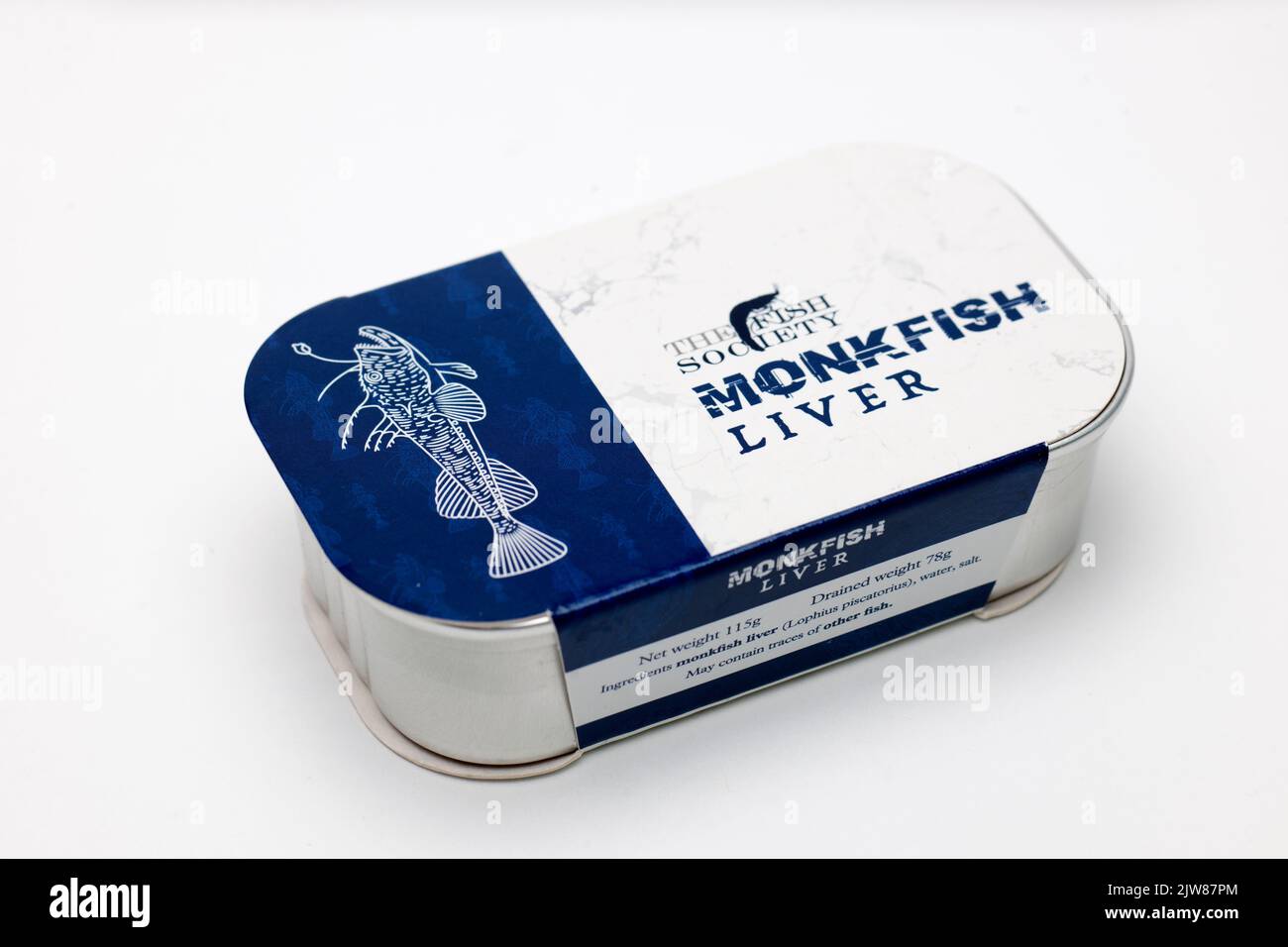 Etain de la Fish Society Monkfish foie Banque D'Images