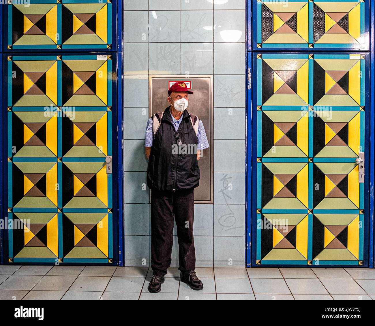 Dessert la ligne de chemin de fer u8 Banque de photographies et d