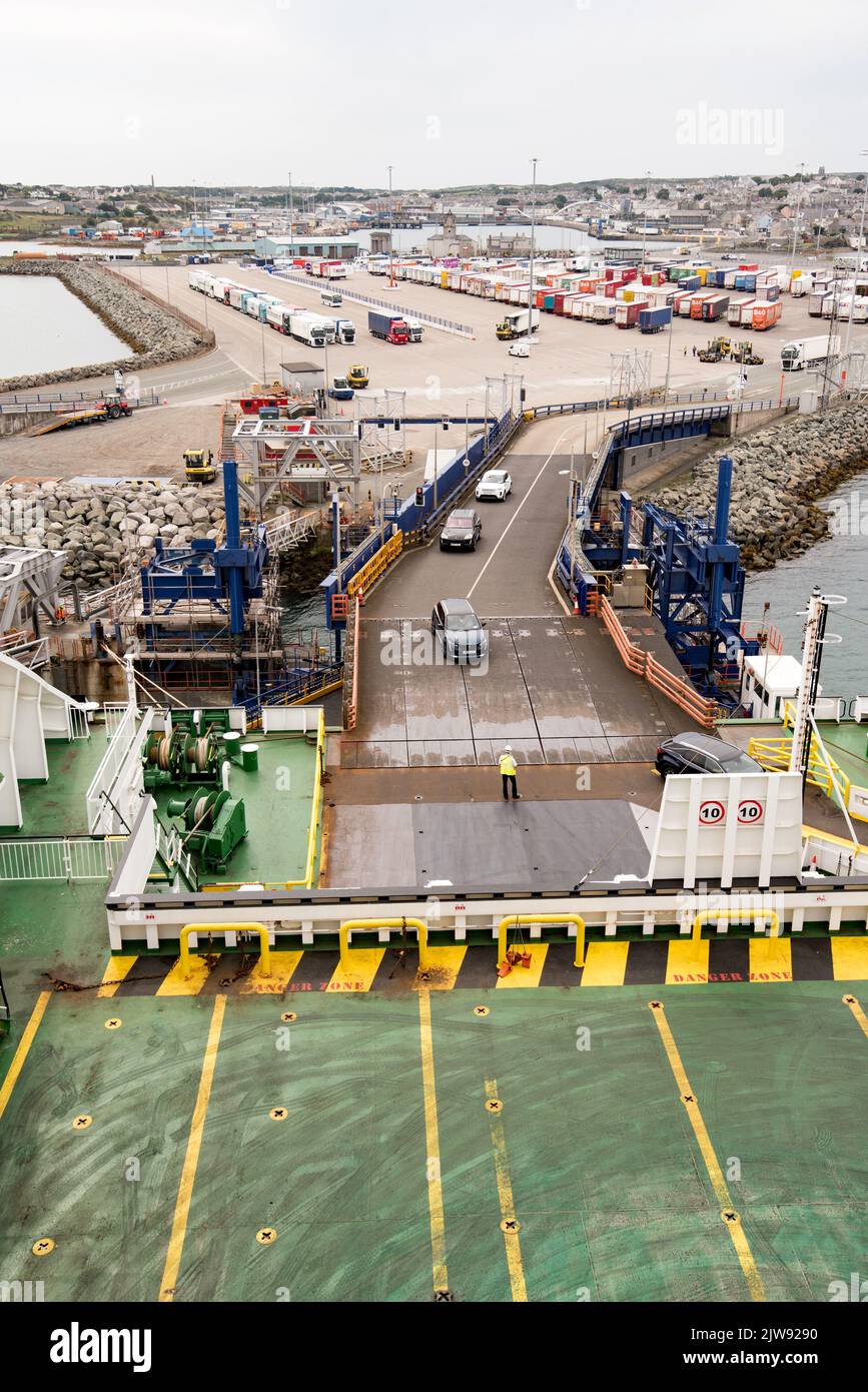 Logo des ferries irlandais sur les navires funne Banque de ...