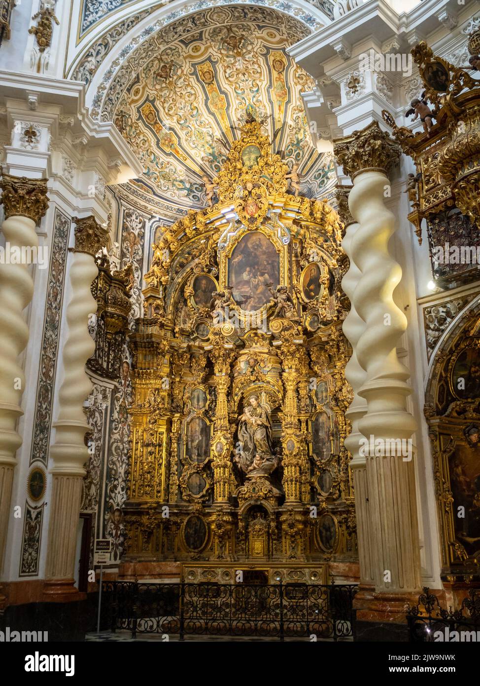 Église Saint Louis de France retable baroque de Saint Stanislaus Kostka Banque D'Images