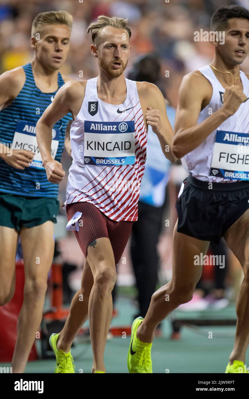 William Kincaid, des États-Unis, participe au championnat masculin 5000m lors de l'Allianz Memorial Van Damme 2022, qui fait partie de la série Diamond League 2022 du King Bau Banque D'Images William Kincaid, des États-Unis, participe au championnat masculin 5000m lors de l'Allianz Memorial Van Damme 2022, qui fait partie de la série Diamond League 2022 du King Bau Banque D'Images