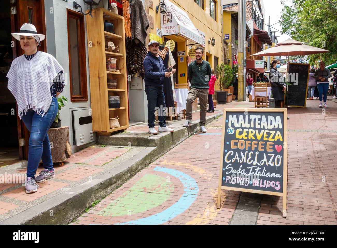 Bogota Colombie,Usaquen Carrera 6a Mercado de Las Pulgas en Usaquen Dimanche marché aux puces shopping, magasins d'affaires commerces magasins marché mar Banque D'Images
