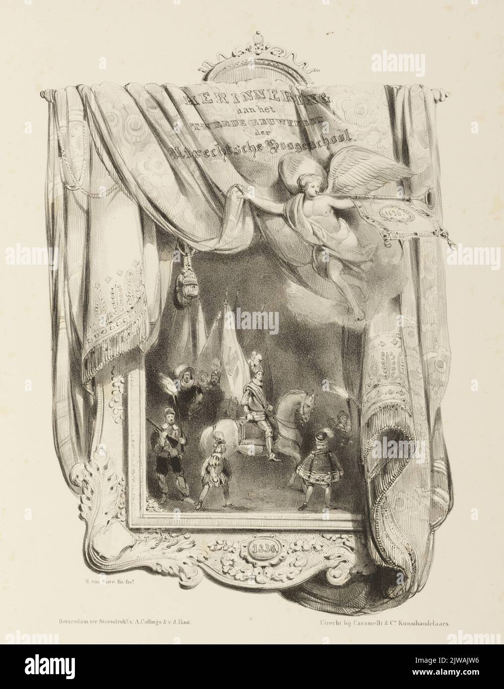 Rappel / de la / fête du deuxième siècle / der / Utrechtsche Hoogeschool. Banque D'Images