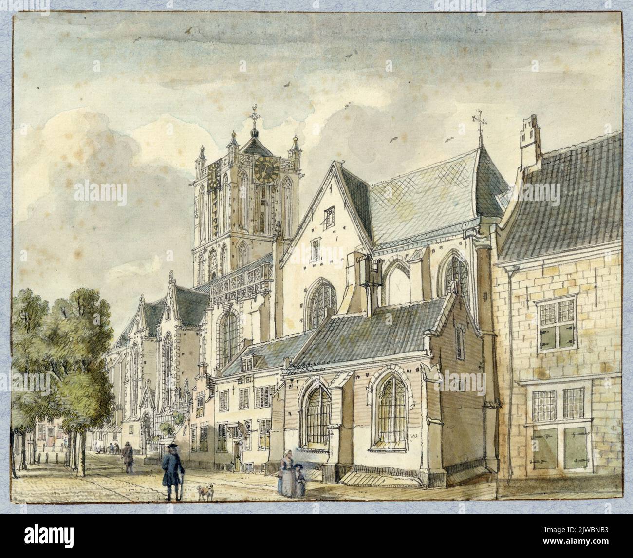 L'église Jacobi à Utregt. DT 22 août : 1744. Banque D'Images