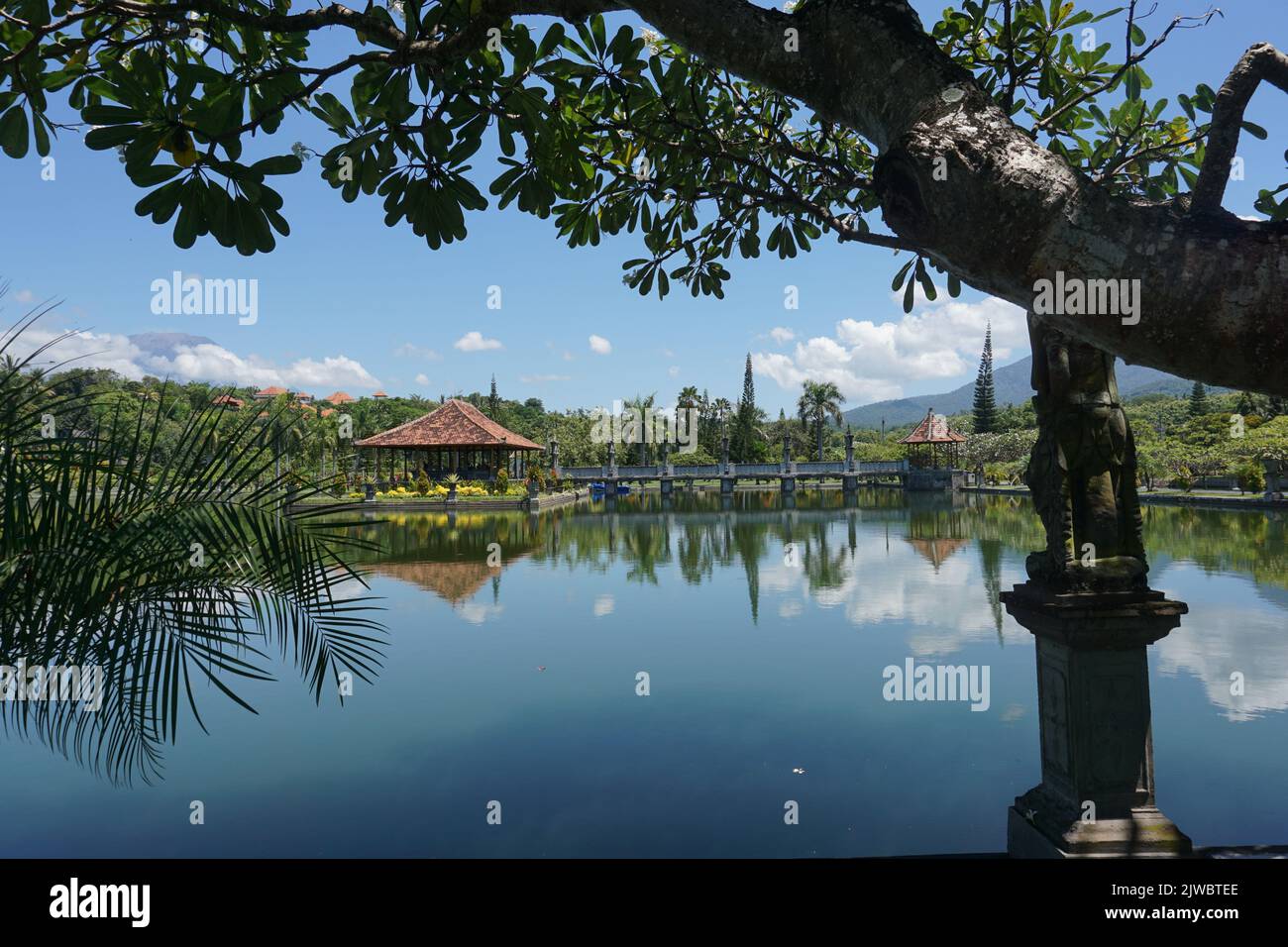 Palais royal Taman Ujung à karangasem Bali Indonésie. Banque D'Images