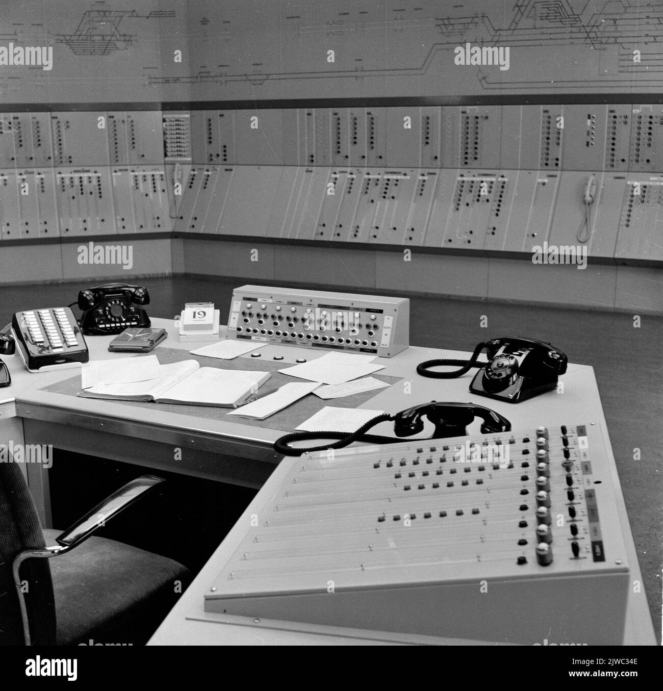 Intérieur de la poste centrale de Schakel à Utrecht. Banque D'Images