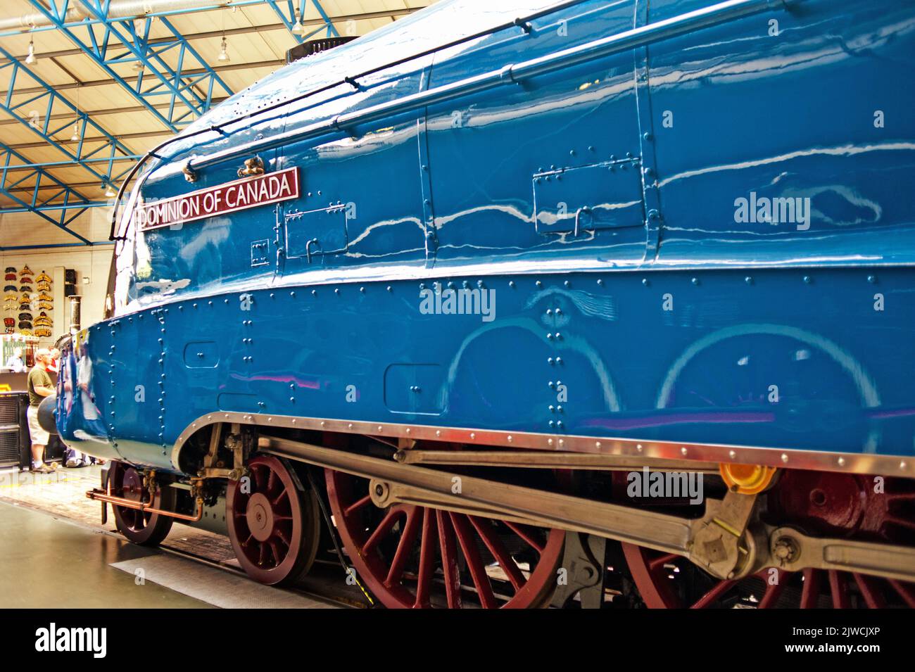 A4 Pacific Dominion of Canada au Musée national des chemins de fer pour le Grand rassemblement, York, Angleterre Banque D'Images