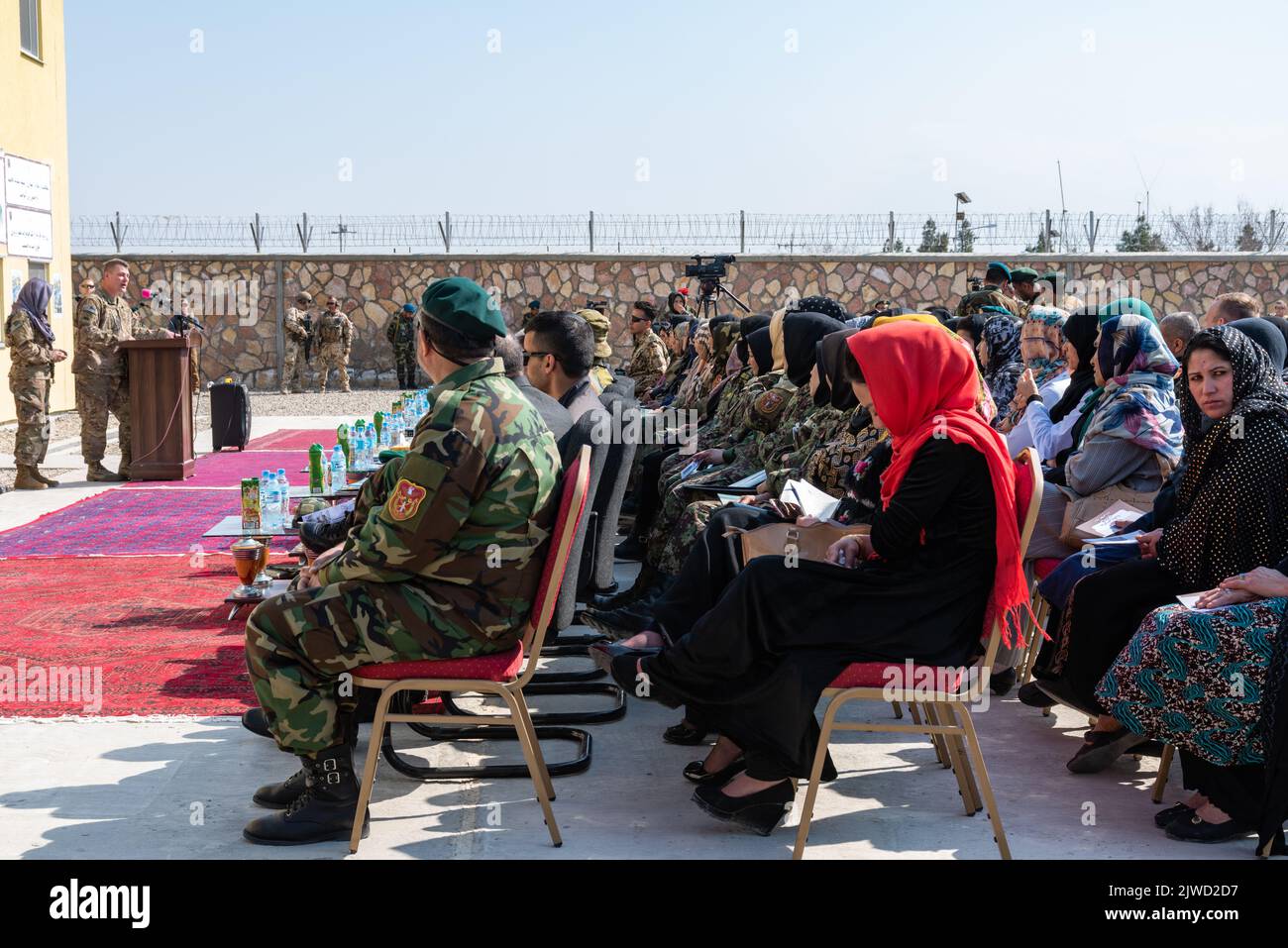 Bundeswehr en Afghanistan - Camp Shaheen Banque D'Images