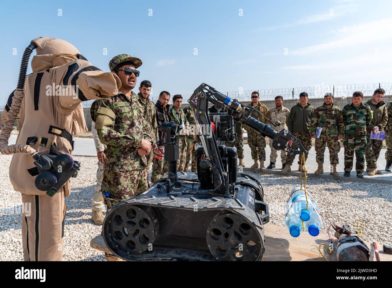 Bundeswehr en Afghanistan - Camp Shaheen Banque D'Images