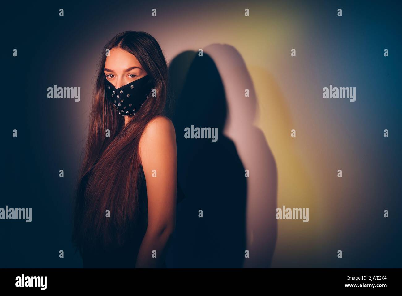 nouveau look de fête classique femme beauté glamour Banque D'Images