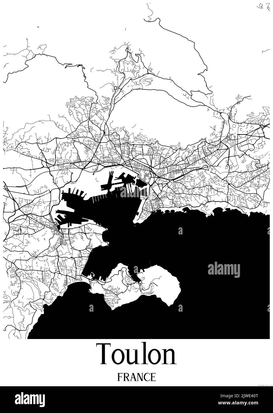 Ville de toulon et routes de toulon Banque de photographies et d’images