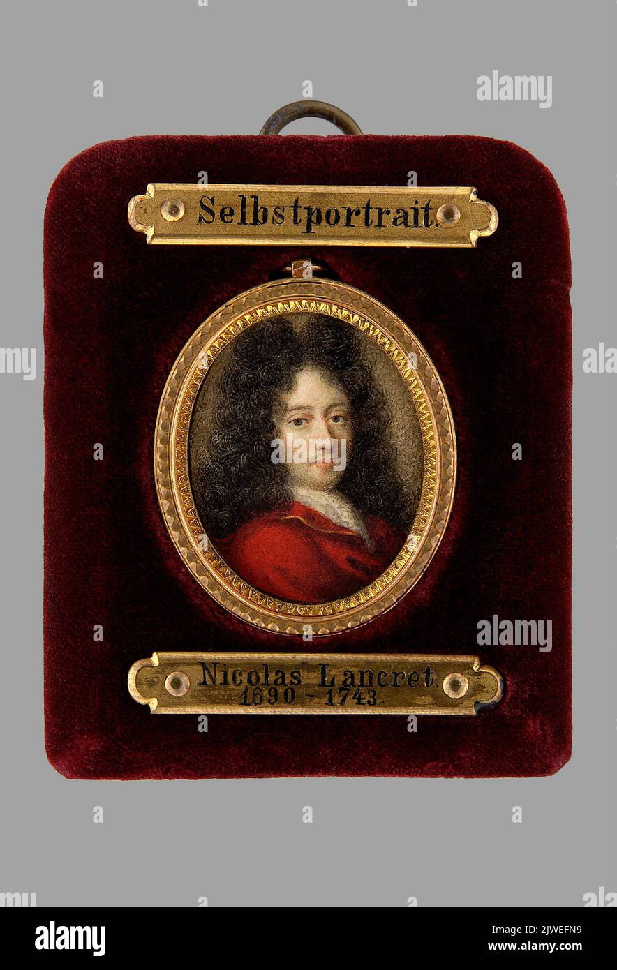 Portret lub autoportret. Lancret, Nicolas (1690-1743), peintre Banque D'Images