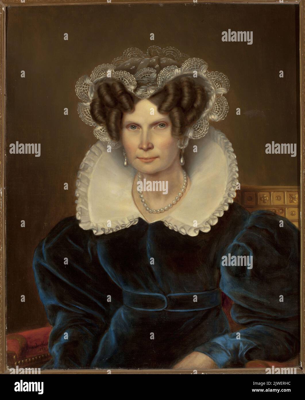Portrait de Wilhelmine, reine des pays-Bas. Hulst, Jan Baptist van der (1790-1862), peintre Banque D'Images