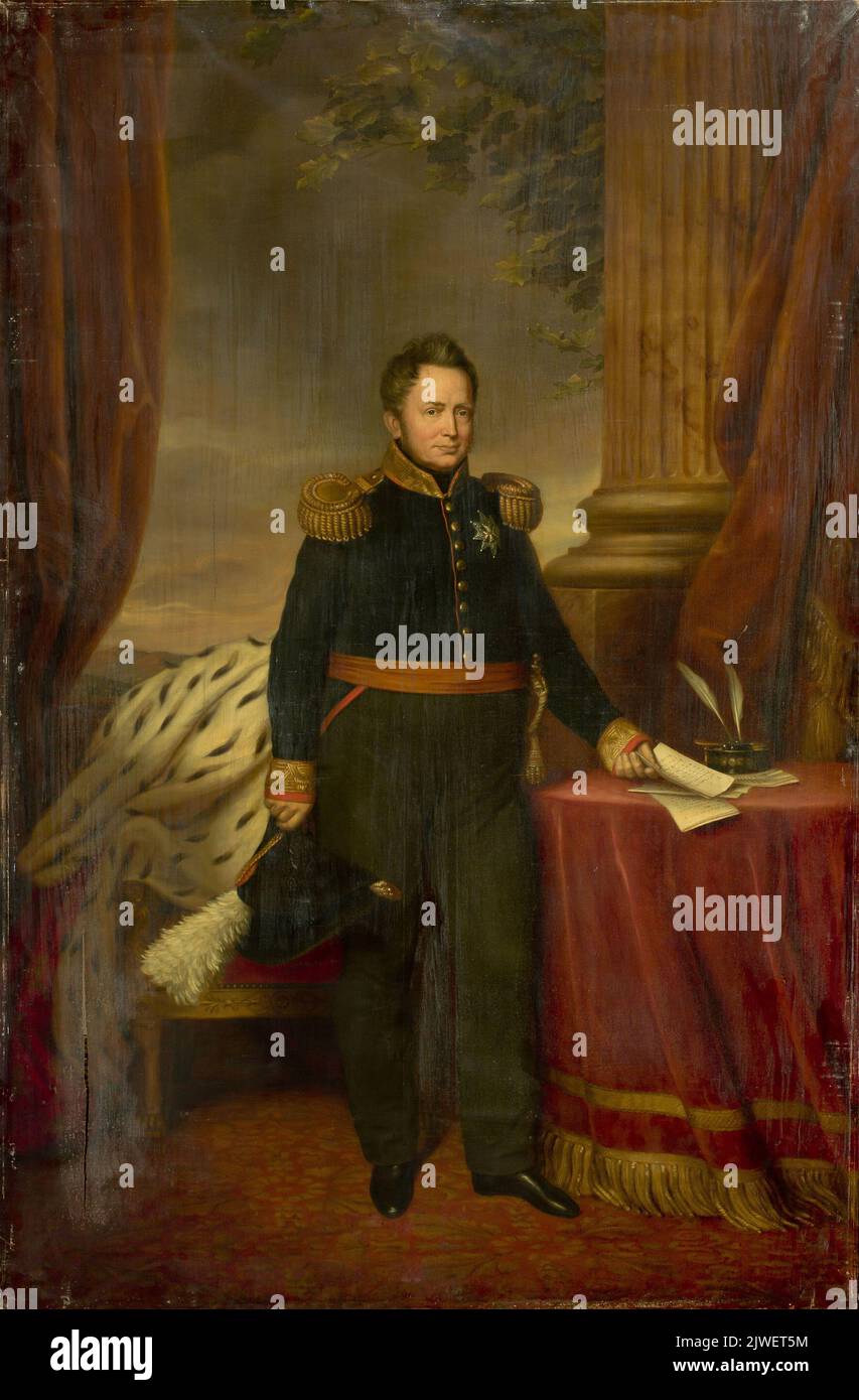 Portrait de William I, roi des pays-Bas. Hulst, Jan Baptist van der (1790-1862), peintre Banque D'Images