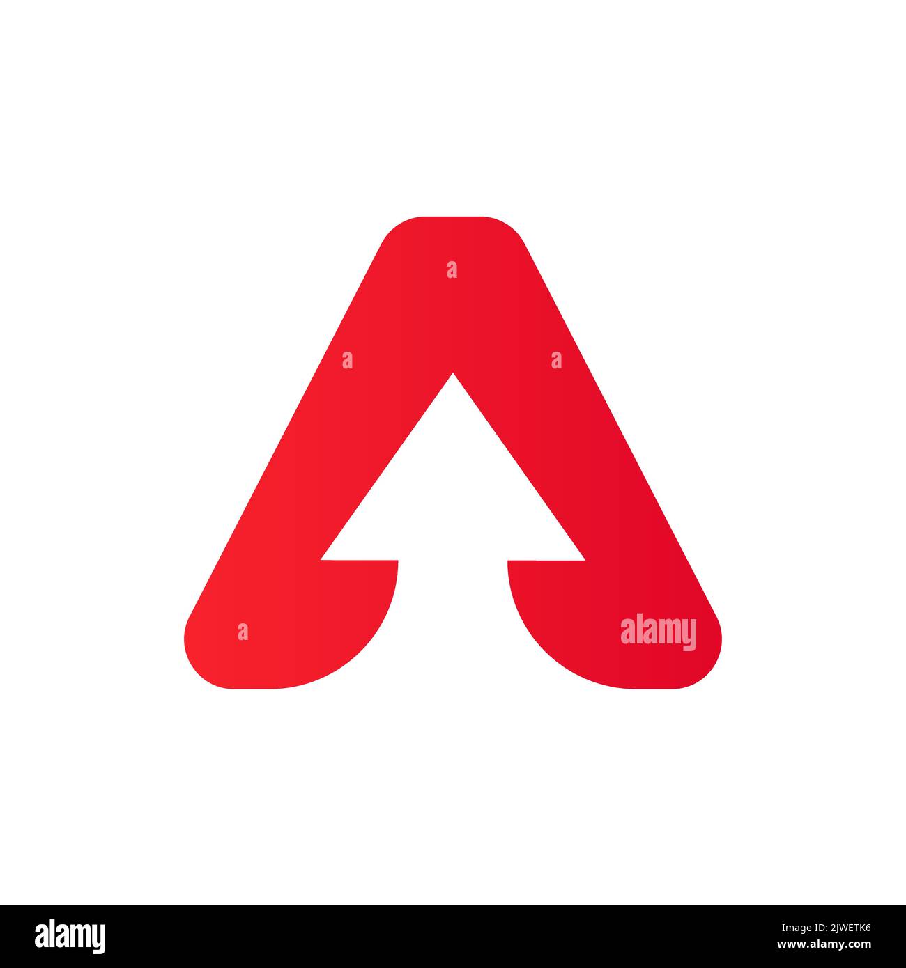 Lettre A logo financier avec logo de croissance. Elément comptable, modèle de vecteur de symbole d'investissement financier Illustration de Vecteur