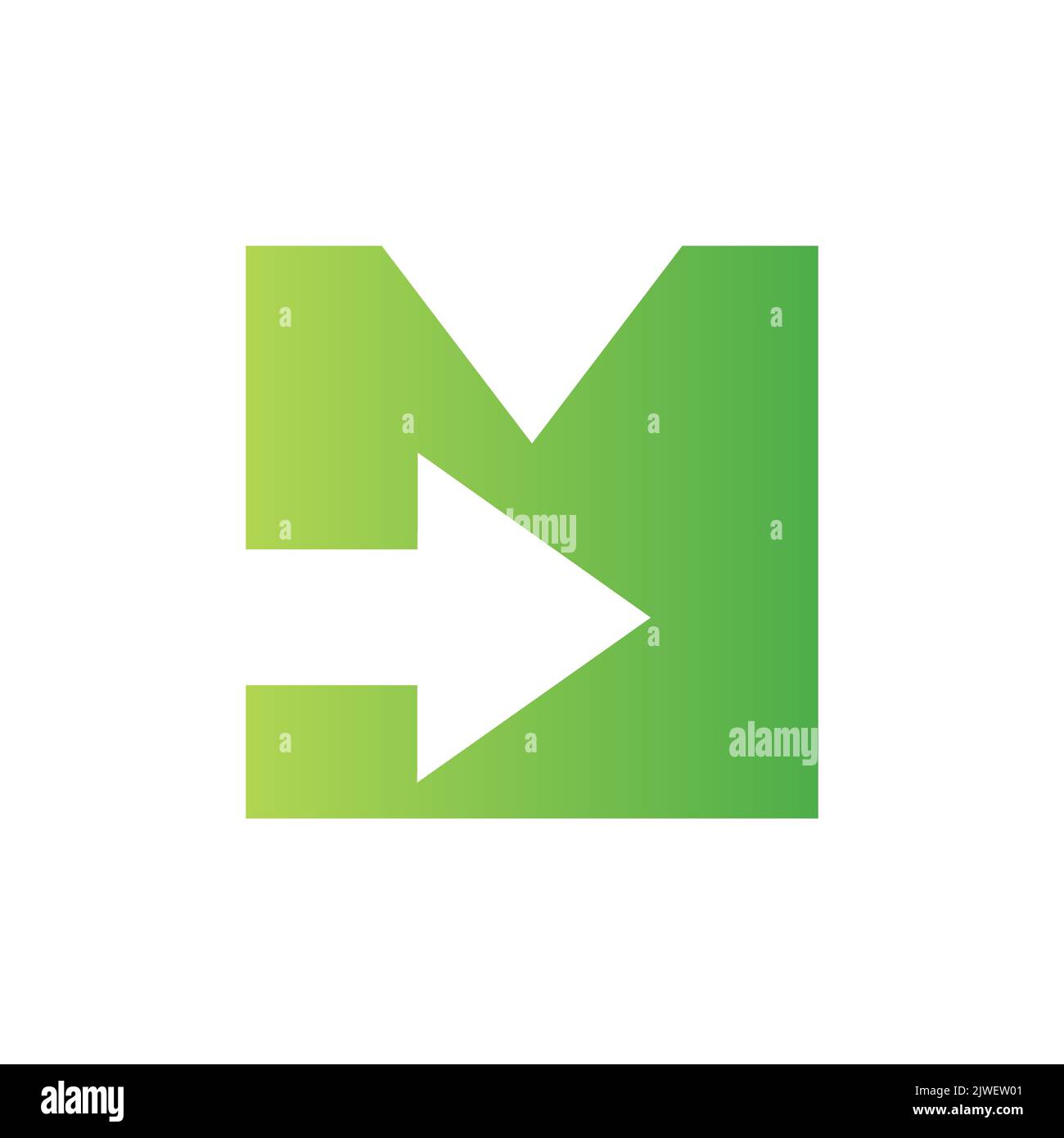 Logo financier lettre M avec flèche de croissance. Elément comptable, modèle de vecteur de symbole d'investissement financier Illustration de Vecteur
