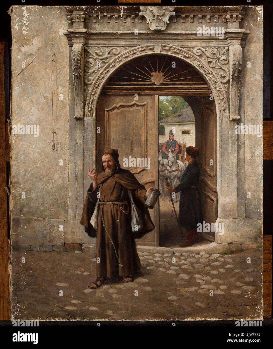 Des almes généreux. Ajdukiewicz, Zygmunt (1861-1917), peintre Banque D'Images