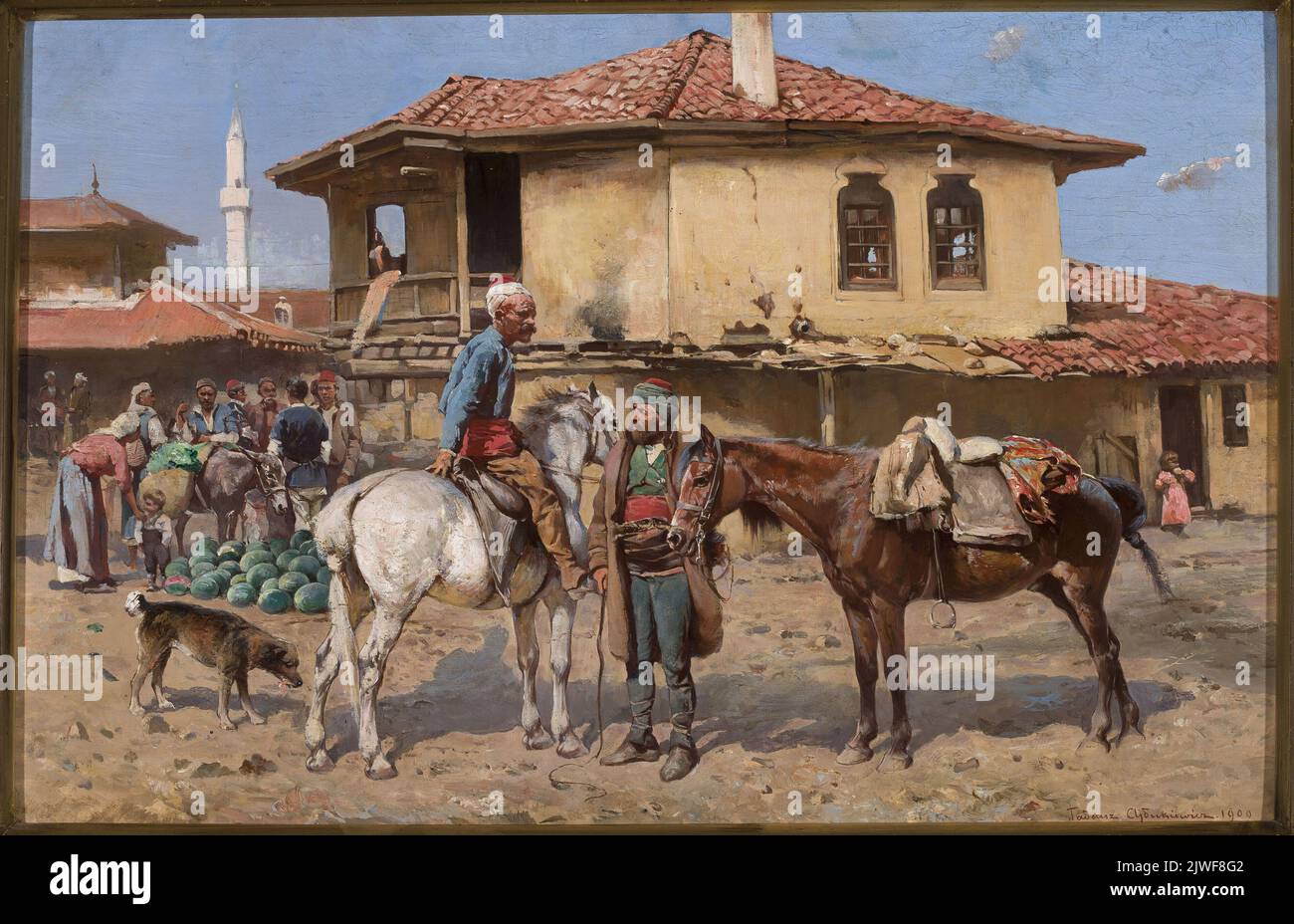 Marché de l'est. Ajdukiewicz, Tadeusz (1852-1916), peintre Banque D'Images