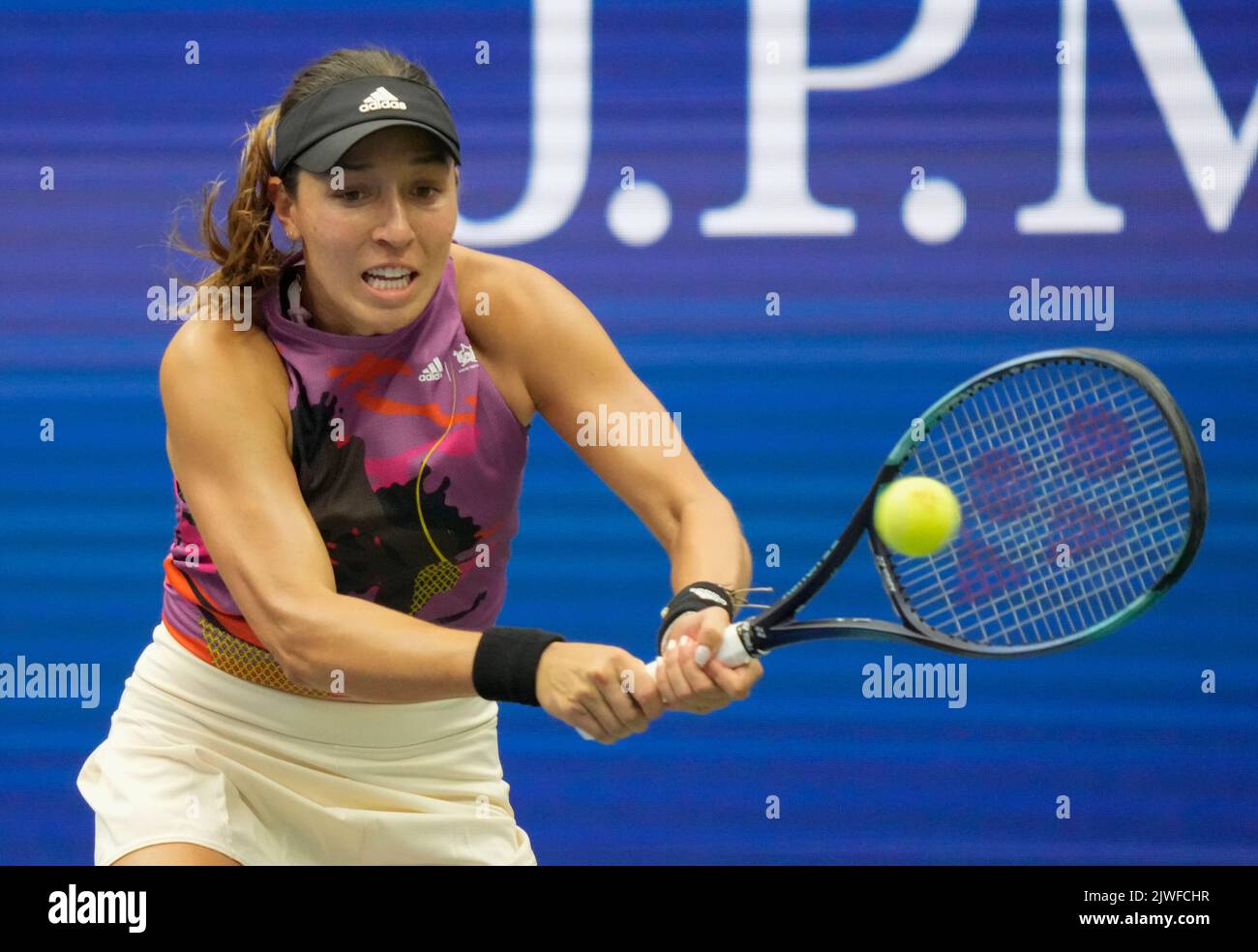 New York, États-Unis . 5 septembre 2022: Jessica Pegula (Etats-Unis) a battu Petra Kvitova (CZE) 6-3, 6-2, à l'US Open joué au Billie Jean King Ntional tennis Centre à Flushing, Queens, New York/Etats-Unis © Grace Schultz/CSM Credit: CAL Sport Media/Alay Live News Banque D'Images