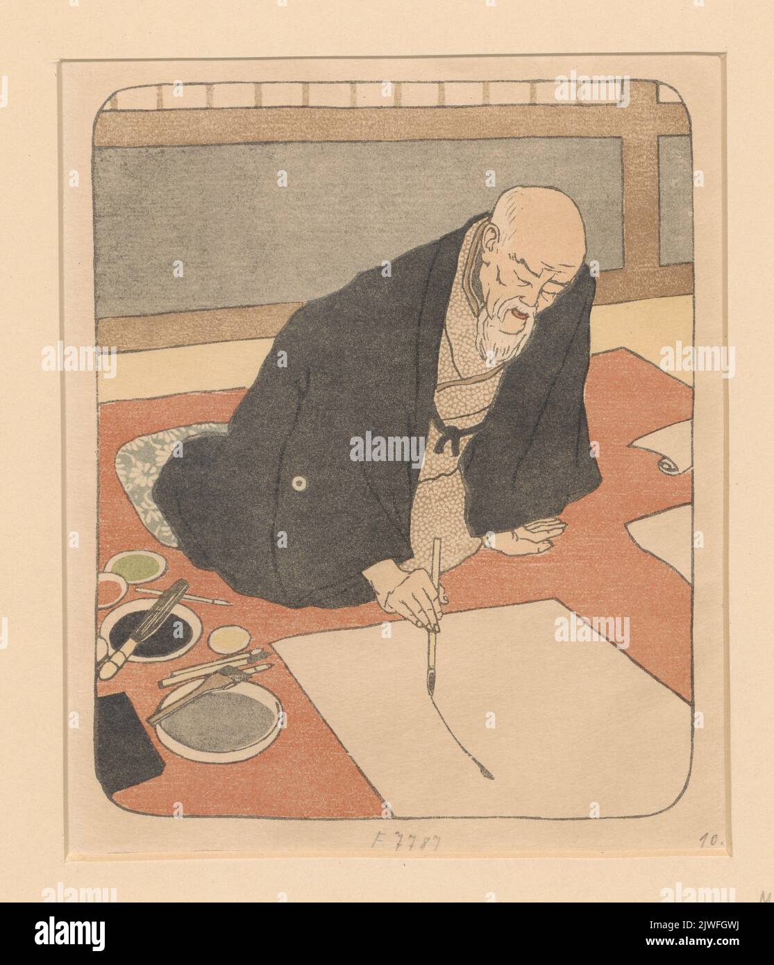 Japanischer Maler: Kano Tomonobu. Orlik, Emil (1870-1932), graphiste Banque D'Images