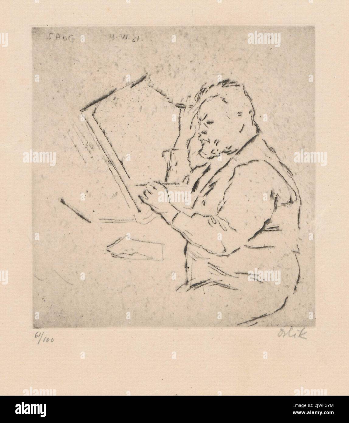 Maharadscha von SPOG (Max Slevogt Zeichner). Orlik, Emil (1870-1932), graphiste Banque D'Images