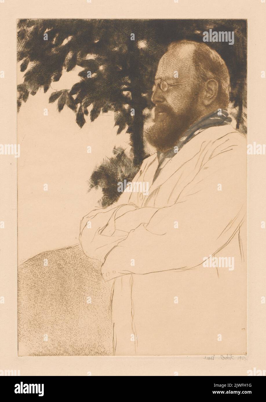 Graf Leopold von Kalckreuth. Orlik, Emil (1870-1932), graphiste Banque D'Images