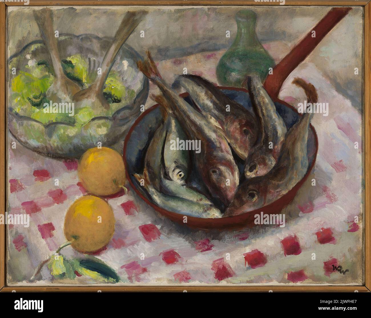 Encore la vie avec le poisson. Weiss, Wojciech (1875-1950), peintre Banque D'Images Encore la vie avec le poisson. Weiss, Wojciech (1875-1950), peintre Banque D'Images