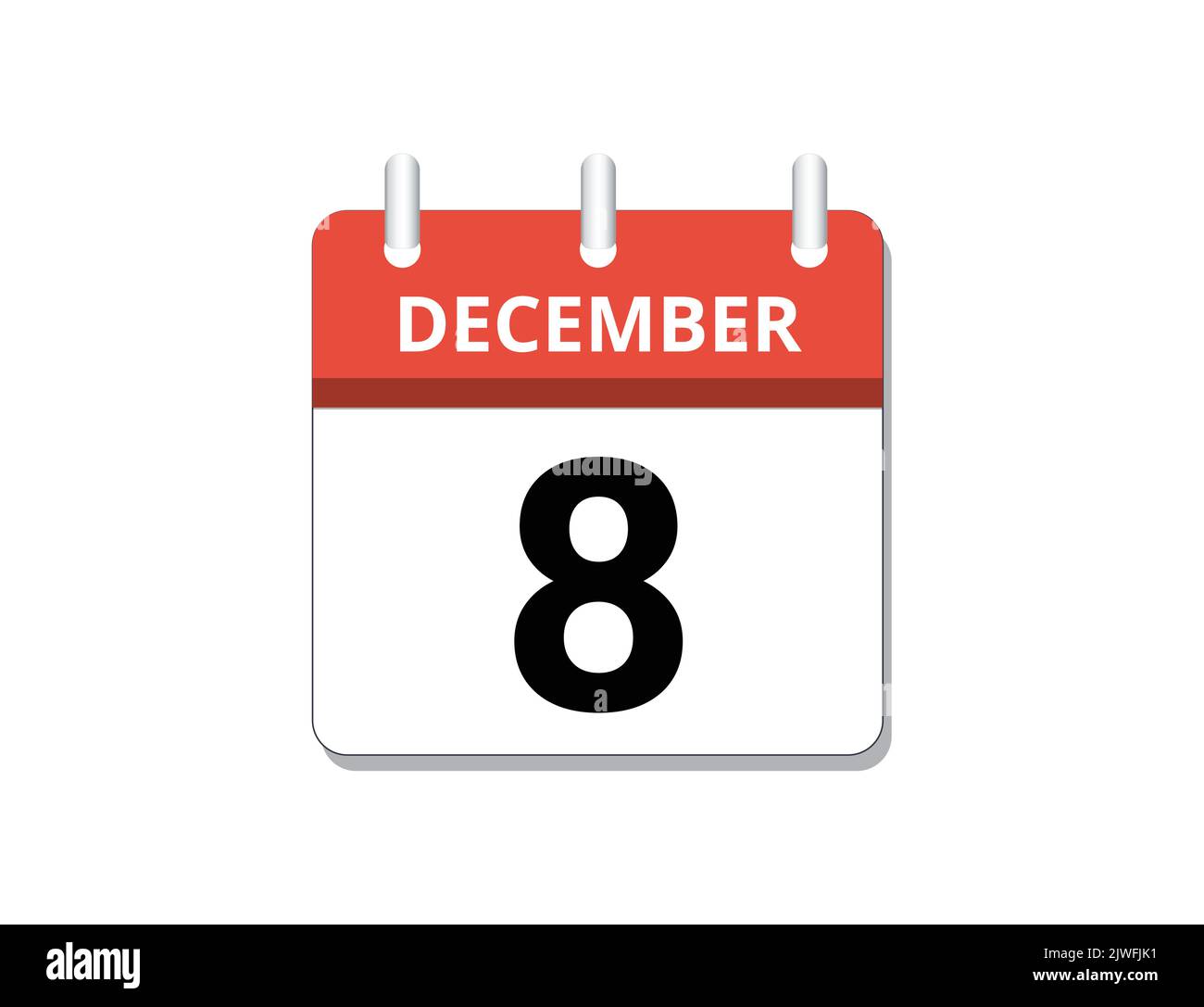 December 8 Banque d'images vectorielles - Alamy