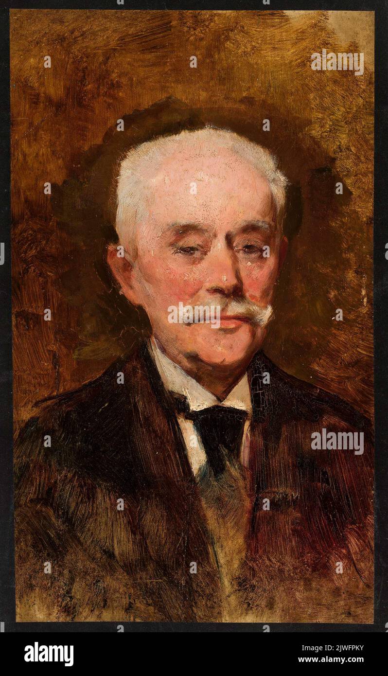 Portrait d'un vieil homme. Ajdukiewicz, Tadeusz (1852-1916), peintre Banque D'Images