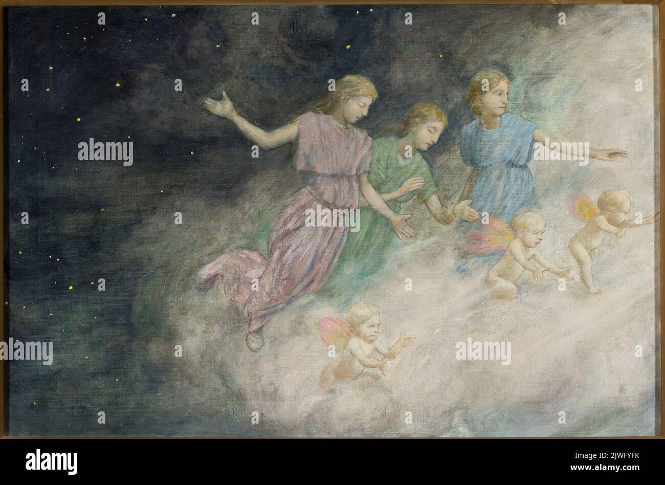 Anges – Annonciation. Thoma, Hans (1839-1924), peintre Banque D'Images