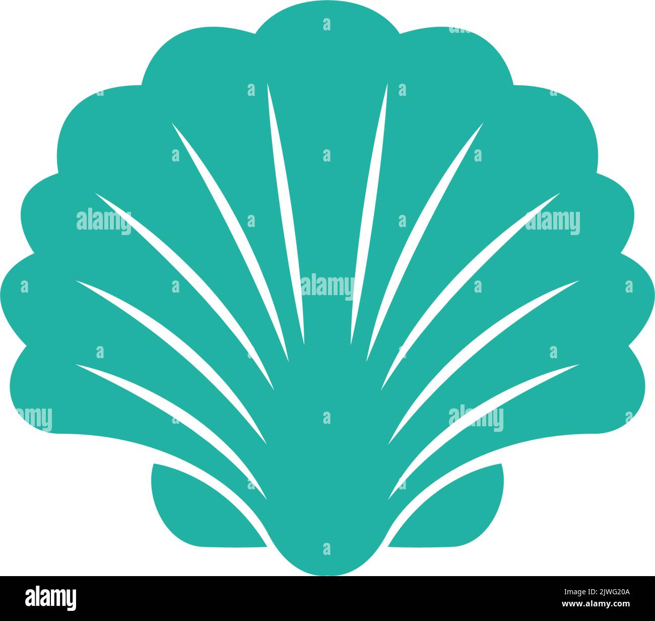 Modèle d'illustration de la conception du logo de l'icône de coque ...