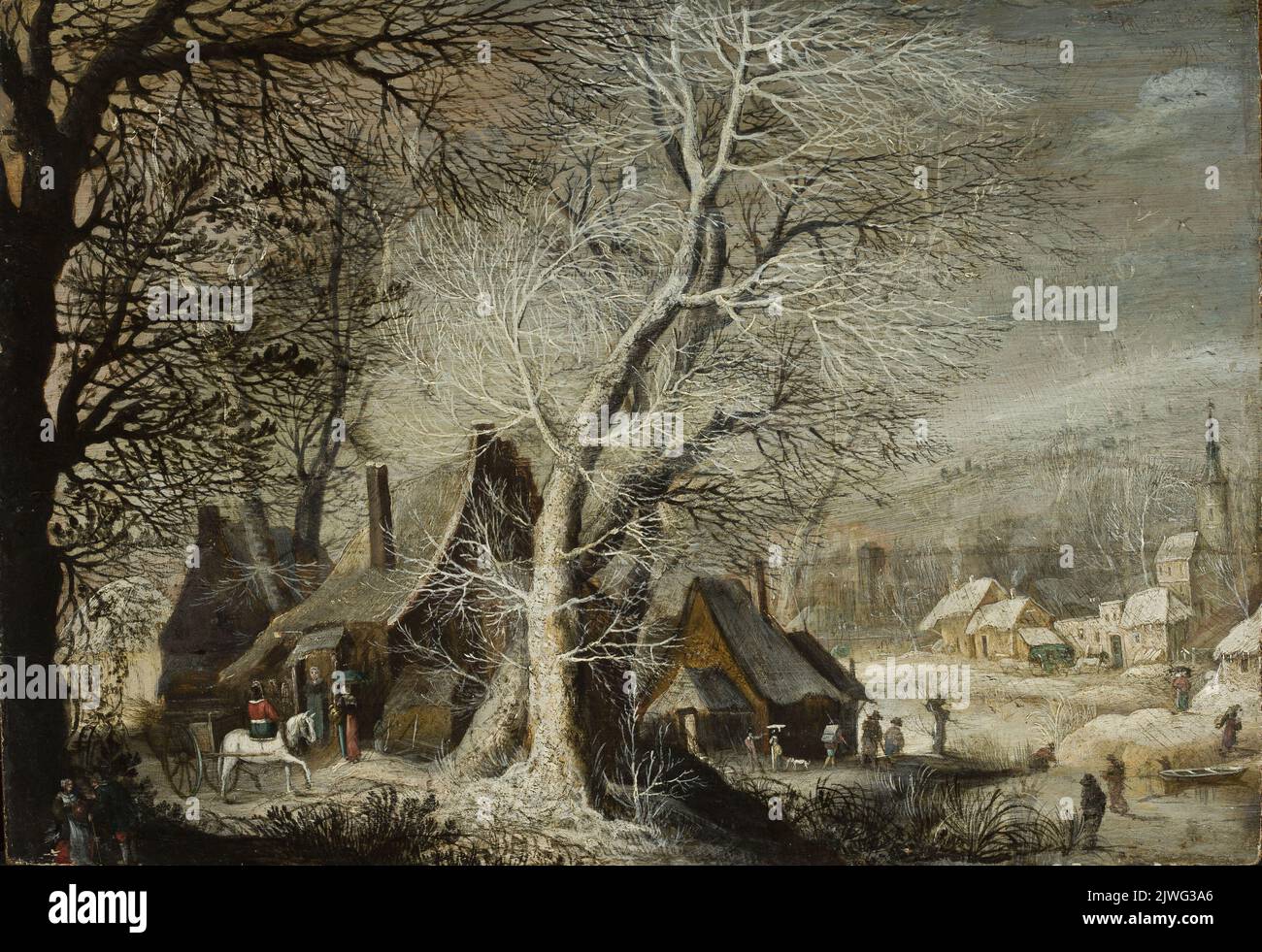 Paysage d'hiver. Leytens, Gijsbrecht (1586-1642/1657), peintre Banque D'Images