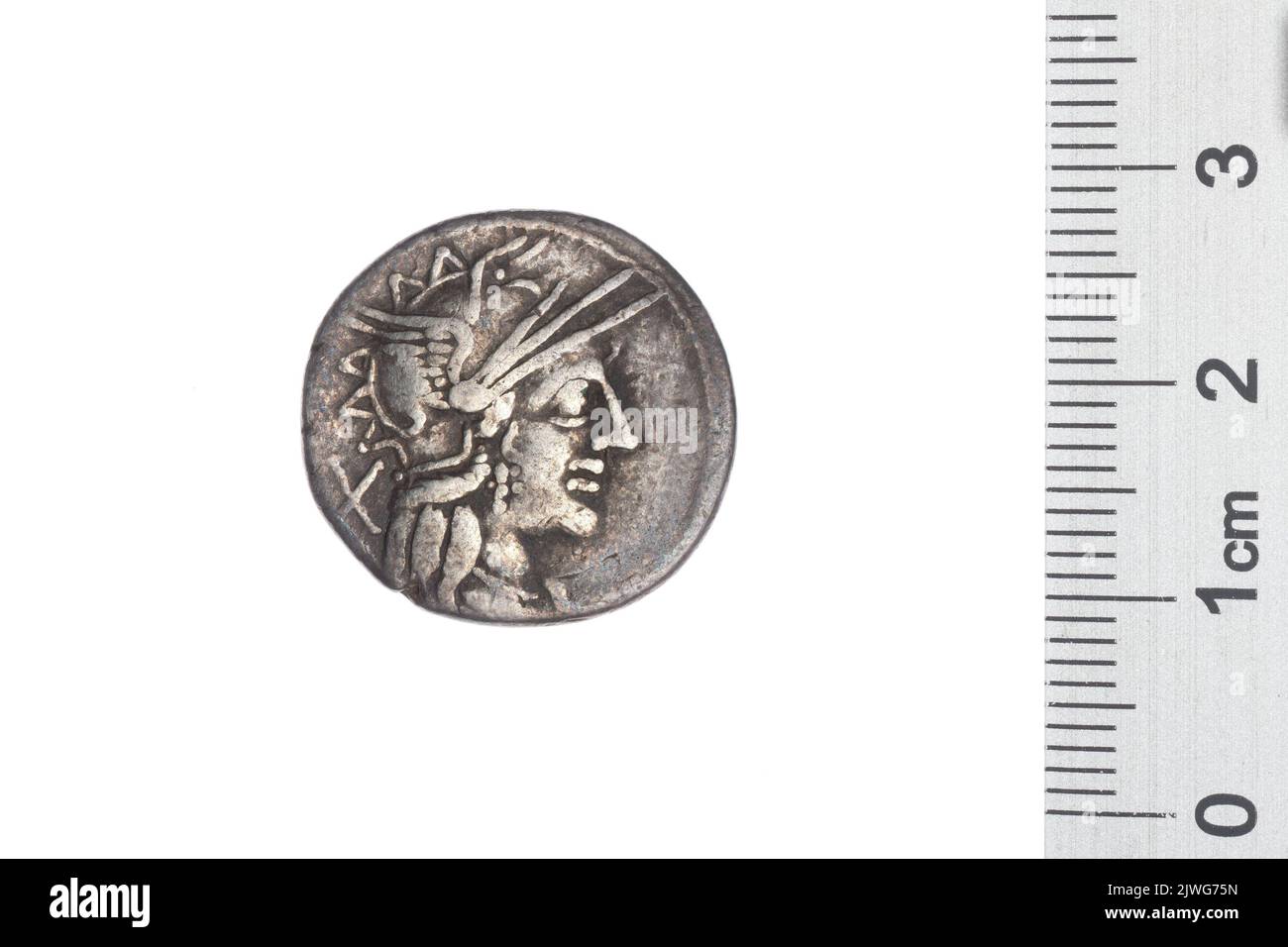 denarius. Papirius Carbo, CN. (fl. 121 a.C.), responsable monétaire, Republika Rzymska, émetteur Banque D'Images