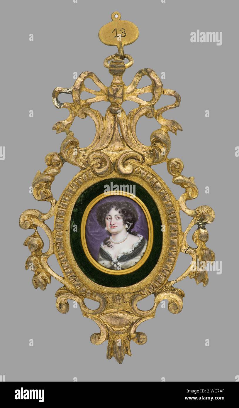 Elisabeth Dorothea von Sachsen Gotha-Altenburg (1640-1709), deuxième épouse de Ludwig VI Landgrave von Hessen-Darmstadt. Garçon, Pierre (1648-1727 ; St.), peintre, inconnu, peintre Banque D'Images