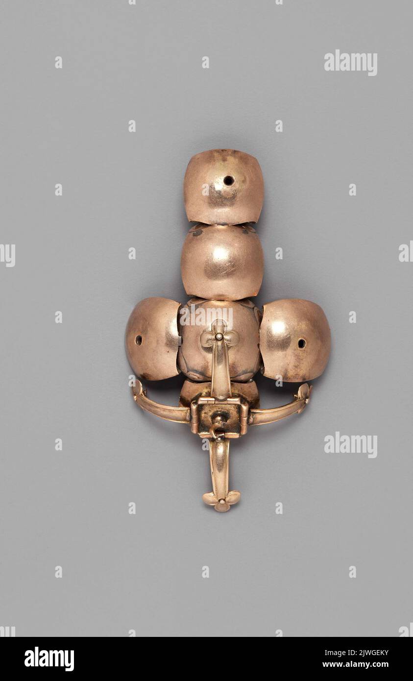 Badge sous la forme d'un globe s'étendant sur une croix. Inconnu, auteur Banque D'Images