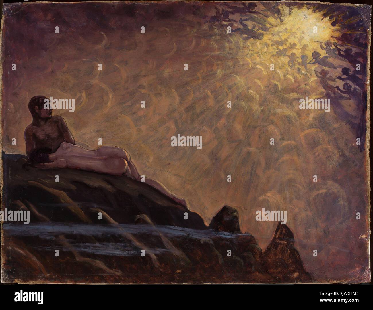 Une composition fantastique. Stabrowski, Kazimierz (1869-1929), peintre Banque D'Images Une composition fantastique. Stabrowski, Kazimierz (1869-1929), peintre Banque D'Images