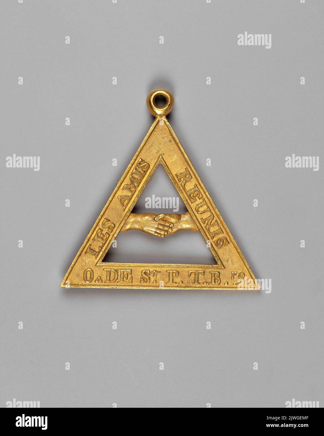 Badge de la loge les amis, Sankt-Petersburg. Inconnu, auteur Banque D'Images