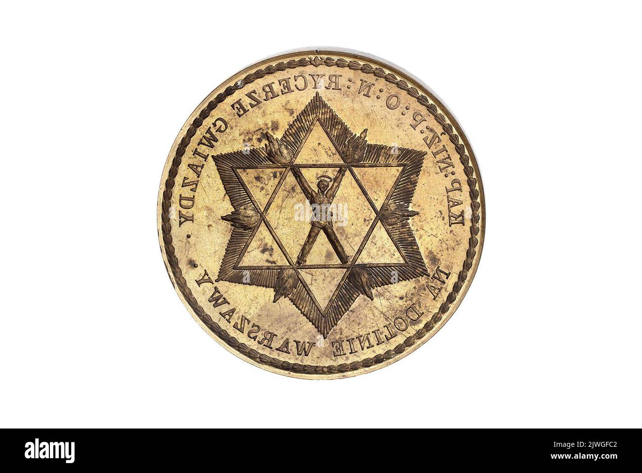 Matrice des phoques des Chevaliers de l'Etoile sur la Vallée de Varsovie Lodge. Inconnu, auteur Banque D'Images