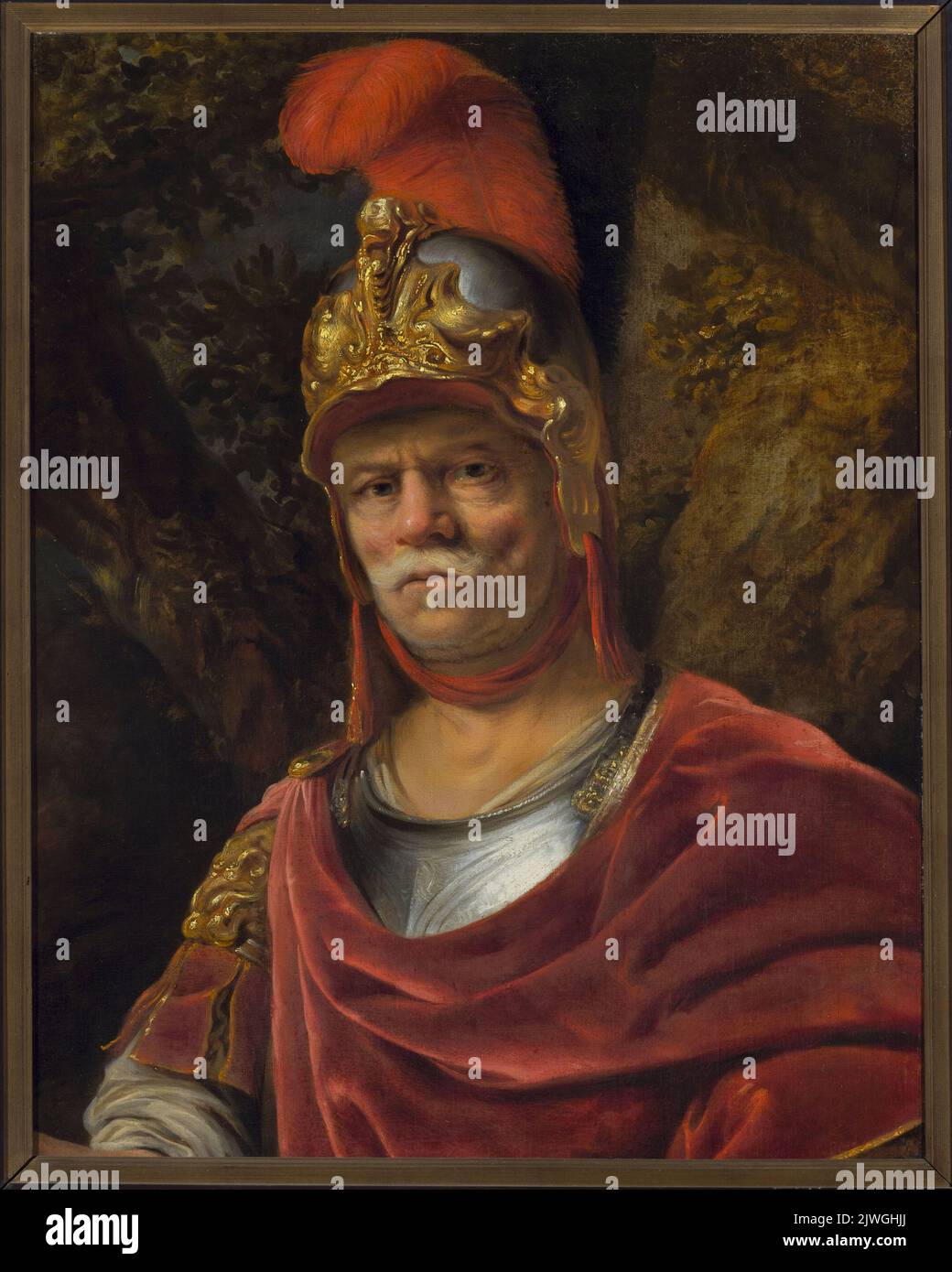 Homme dans un casque d'or (Mars). Bol, Ferdinand (1616-1680), peintre Banque D'Images