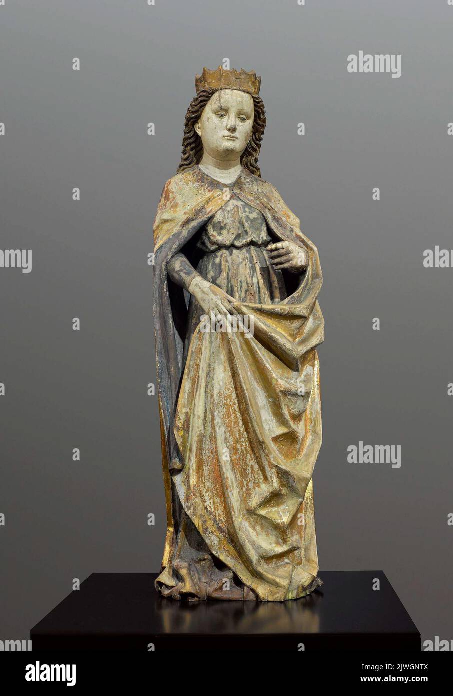 Figure d'un saint non défini (Sainte-Marie-Madeleine?). Multscher, Hans (vers 1400-1467), sculpteur Banque D'Images