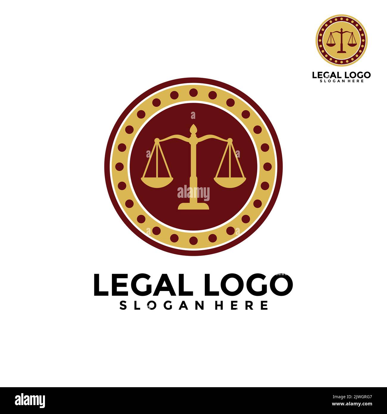 Conception de modèle de logo de cabinet d'avocats. Concept de vecteur de logo légal Illustration de Vecteur