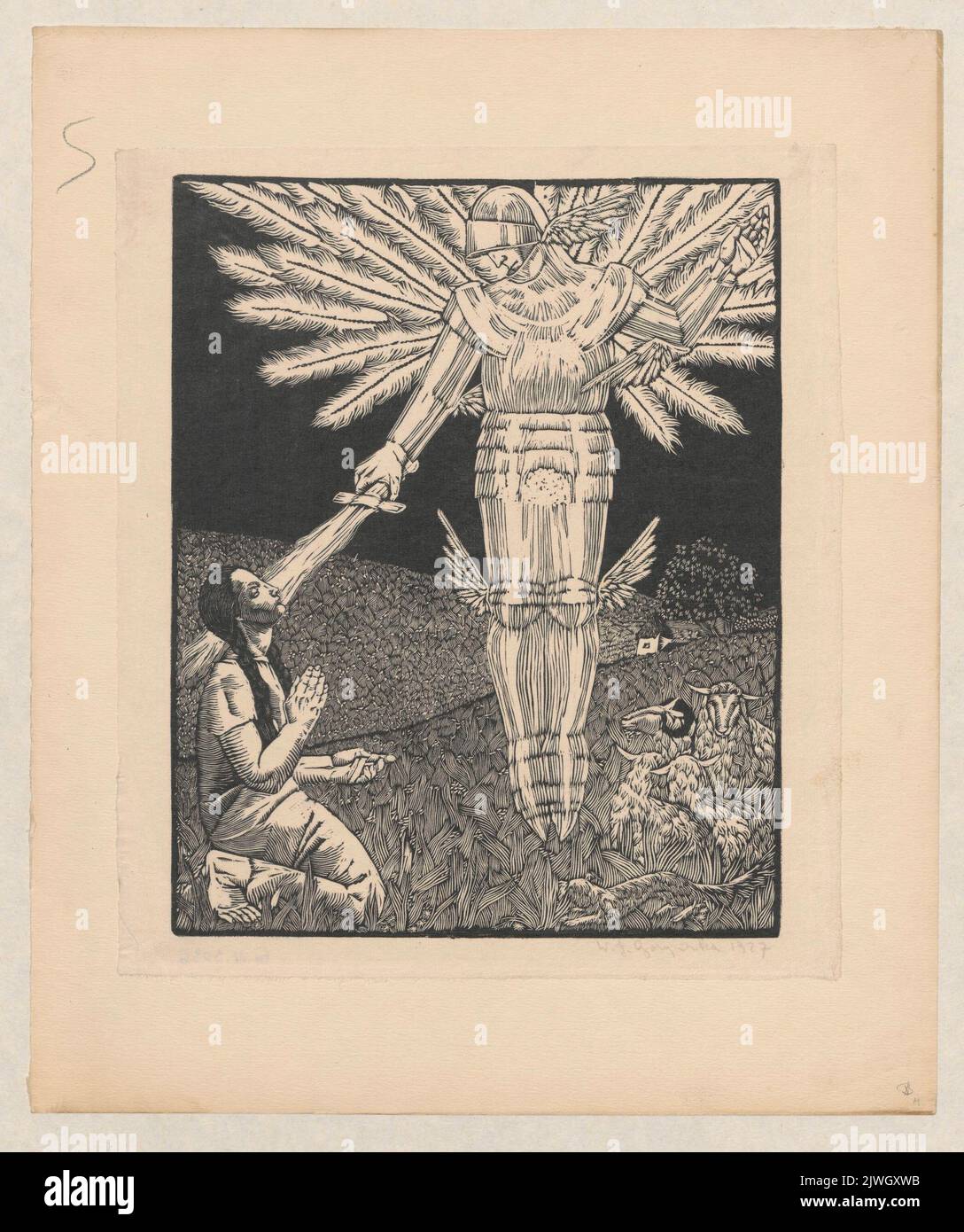 Joanna d'Arc - Wizja. Goryńska, Wiktoria (1902-1945), graphiste Banque D'Images