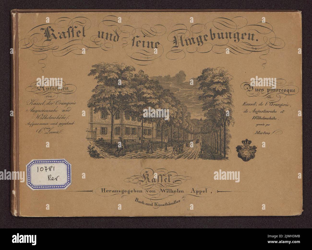 Kassel und seine Umgebungen. Martens, Friedrich von (1809-1875), graphiste, Löwer, Conrad (1809-1850), rapporteur pour avis, caricaturiste, Appel, Wilhelm (fl. 1837-1861), éditeur Banque D'Images